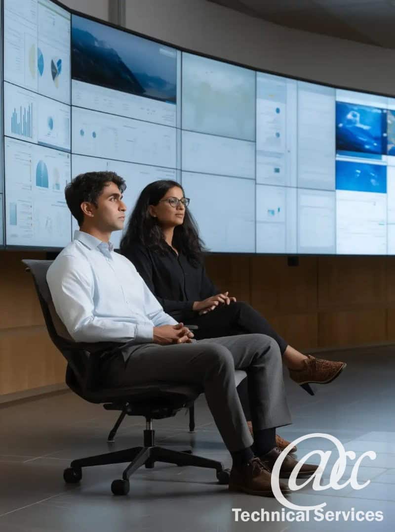 Team collaborating on AI Enablement Services to enhance efficiency and resilience through innovative technology solutions.